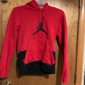 Red Jordon hoodie Size S